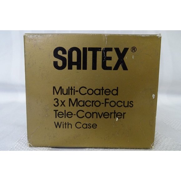 Saitex Multi Coated 3x Macro Focus Tele-Converter Lens w/ Case for Canon - Picture 5 of 5